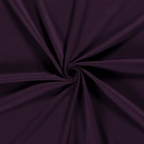 Tissu Jersey Viscose épais Romana uni Aubergine