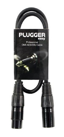 Câble DMX XLR Femelle 3b - XLR Mâle 3b 0m60 Easy Plugger