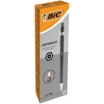 Porte-mine BIC - CRITERIUM - Corps plastique noir - Mine HB 0,7 mm - Lot de 12