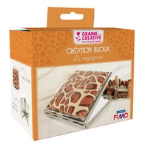 Kit cadeau Miroir de sac à décorer La voyageuse (Fimo)