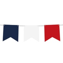 Guirlande - bleu, blanc, rouge - 3m