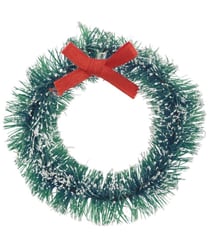 Couronnes de Noël miniatures - ø 5-4 cm - 2 pcs pour le monde des Lutins - Rico Design Bois