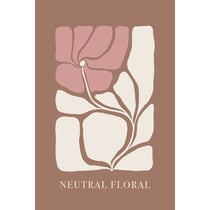 Tableau sur toile Neutral Floral 30x45 cm