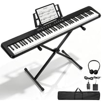 Clavier piano électronique - LALAHO - 88 touches - MIDI USB - 2000+ sons et rythmes - Support X + pédale