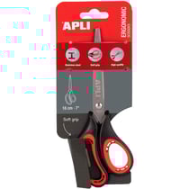 Ciseaux ergonomique - Bureau - Scolaire - Lame en acier inoxydable - 18cm - Apli