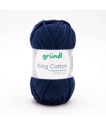 Pelote de Coton à tricoter KING COTTON - Grundl 41 Bleu