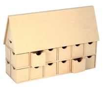 Chalet de l'Avent DIY en bois 31x21x10,5 cm