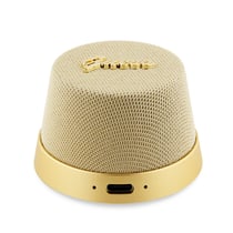 Guess Enceinte Bluetooth 5.3 3W Compatible MagSafe avec Micro et Réducteur de Bruit Dorée