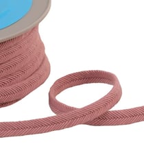 Bobine 20m double cordon fils 10mm vieux rose