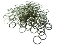 50 Anneaux ouverts 8mm métal couleur argent vieilli