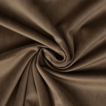 Tissu Velours ras d'habillement uni Marron