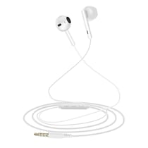 LinQ Écouteurs Jack 3,5mm Intra 1,2m Musique et Appels Mains Libres Blanc