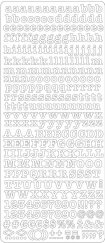 PEEL OFF'S ALPHABET MINUSCULE ET MAJUSCULE ROSE 105x232