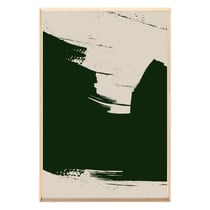 Tableau mural encadré abstraction noir intense 80x120 cm