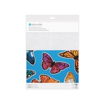 Feuilles adhésives scintillantes blanches imprimables