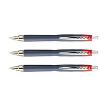 Lot de 3 rollers encre Jetstream SXN217 rétractable, pointe fine 0,7 mm, rouge<br><br>