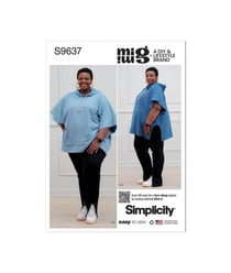 Patron Simplicity 9637 - Sweat et legging taille n°FR 58-66