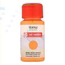 Peinture pour textile - orange néon - Talens Art Creation - 50ml