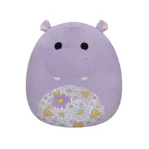 Squishmallows - Peluche Purple Hippo with Floral Belly Hanna 50 cm