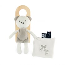Peluche avec doudou ours Terre de Légendes Hermine 22 cm - Maïlou Tradition