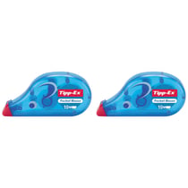 Rouleau correcteur TIPP-EX Pocket Mouse - 4,2 mm x 10 m - Bleu translucide - Lot de 2