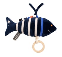 Peluche mini musical poisson en velours