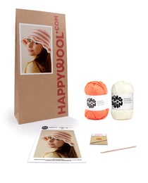 Kit Crochet Femme Chapeau Karma SAUMON TU