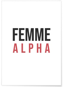 Affiche Femme Alpha | A3 : 29,7x42cm