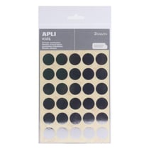 Apli Agipa - Gommettes métallisées Rond Ø20mm Argenté x 90