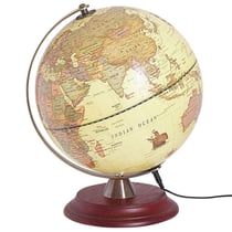 Globe Terrestre LED Illumine Bureau ou Bibliothèque pour Intérieur Moderne ou Traditionnel Beliani