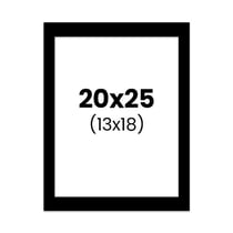 Passe-partout - Noir - 20x25cm - Photo 13x18cm - Pour cadre - Encadrement