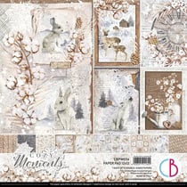 12 papiers scrapbooking carterie 30 x 30 cm Ciao Bella COZY MOMENTS