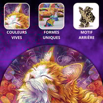 Chat Zen - Puzzle en bois - Boite en carton