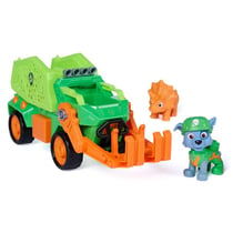 Figurine à jouer - Pat Patrouille Le Film Mission Dino - Rocky avec camion de recyclage