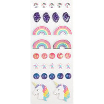 30 stickers 3D - Arc-en-Ciel