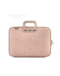 Mallette Bombata Denim 15'' - Rose Pale