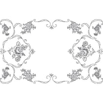 LUC - Napperon Ovale 40x60 cm 100% Coton Blanc Bordé Dentelle