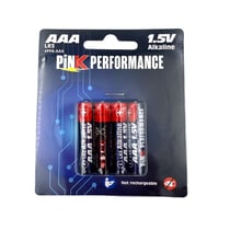 4 Piles Pink Performance Piles Alcaline AA 1.5V R6 pour Radio RC