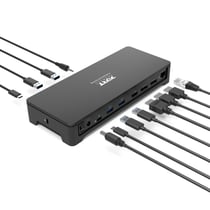 PORT Connect Station d'accueil Triple écrans 3 X 4K USB-A / USB-C 100W 10 périphériques