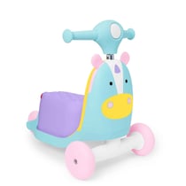 Porteur, trotteur, trottinette évolutive 3-en-1 licorne de chez Skip Hop