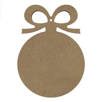 Boule de Noël en bois MDF à décorer 16 x 12 cm