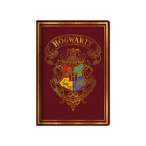 Carnet de Notes Harry Potter Blason Poudlard Coloré - Grenat