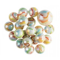 Filet de 20 billes 16 mm + 1 calot 25 mm licorne - kim play - jeu de recréation, adresse