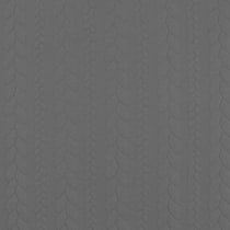 Tissu Sweat effet Maille tressée Gris - Au mètre