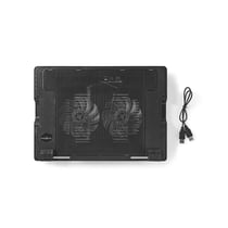 Nedis Refroidisseur PC portable 18" 2 Ventilateurs LED Ultra Puissant Noir