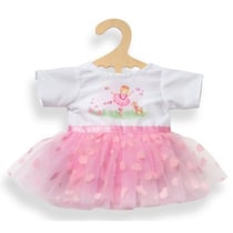 Robe tutu rose de danse ballerine 28/35 cm - heless - habit poupon (50)