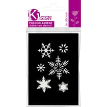 Ki-Sign - Pochoir adhésif Flocon de Neige 7x10 cm