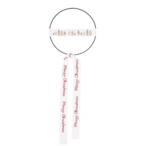 Kit broderie merry christmas cercle métal Ø 15 cm