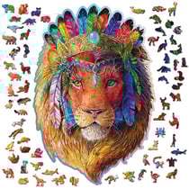 Wooden City Puzzle: MYSTIC LION 505/80, en bois, 8+