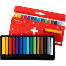 CARAN D'ACHE Caran d'Ache Néocolor 1, Junior, L : 5 cm, ép. 8,5 mm, ass. de couleurs, 15 pièces/ 1 Pq.
